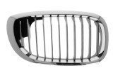 Grila radiator Bmw Seria 3 (E46), Coupe/Cabrio 03.2003-09.2006, dreapta, crom/crom/negru, 51137064318, 201105-2