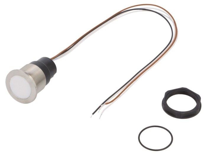 Comutator capacitiv SPST IP67 LED