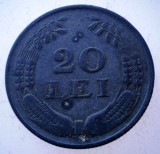 7.084 ROMANIA WWII MIHAI I 20 LEI 1943, Zinc