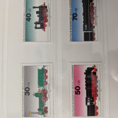 germania berlin - Timbre trenuri, locomotive, cai ferate, nestampilate MNH