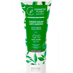 Crema maini anti-ageing Q10 + ceai verde si complex mineral energizant, 100ml,