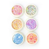 Set 6 decoratiuni paiete pentru unghii, multicolor