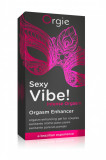 Lubrifiant stimulator cu vibratii Orgie Sexy Vibe Intense Orgasm, 15ml