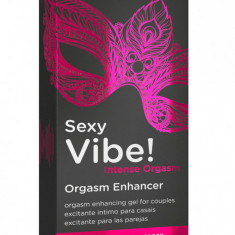 Lubrifiant stimulator cu vibratii Orgie Sexy Vibe Intense Orgasm, 15ml