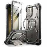 Cumpara ieftin Husa pentru Samsung Galaxy S24 Ultra + Folie, I-Blason Armorbox MagSafe, Titan Gray