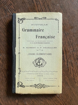 E. Robert F. Chazallet Nouvelle Grammaire Francaise foto