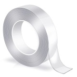 Banda Dubla Adeziva Motek 3 metri, Rezistenta la Apa, din Silicon, Transparenta, Latime 3 cm