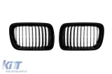 Grile rinichi cu nervuri unice vopsite &icirc;n negru, potrivite pentru BMW Seria 3 E36 sedan, break, coupe, cabriolet, compact 1997-1999 Performance AutoTu