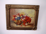 Cumpara ieftin Angeolina SANTOCANO(1889-1969)&quot;Vase cu flori de camp&quot;, tablou ulei/panza78x67cm, Altul