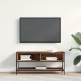 Dulap TV, lemn vechi, 100x35x45 cm, lemn prelucrat &amp; oțel