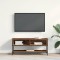 vidaXL Dulap TV, lemn vechi, 100x35x45 cm, lemn prelucrat &amp; oțel