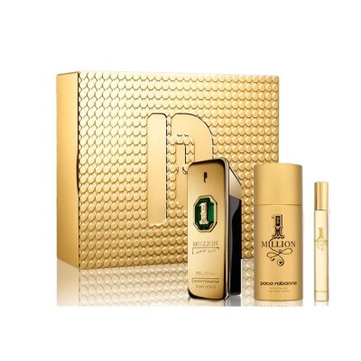 Rabanne 1 Million Golden Oud Set cadou pentru bărbați Parfum 100 ml + EDT 10 ml + deodorant spray 150 ml foto