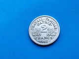 2 Francs 1943 Franta-AUNC-in realitate arata bine!, Europa, Aluminiu