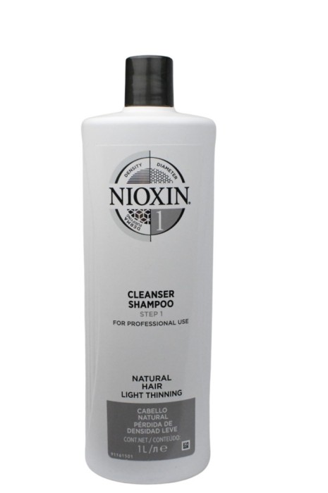 Sampon impotriva caderii parului Nioxin System 1 pentru par natural, 1000 ml