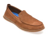 Cumpara ieftin Mocasini CLARKS maro, FLEXWAY STEP, din piele intoarsa