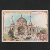 Reclama Litografie &ldquo;Weltausstellung Paris 1900 - Clădiri pentru Minerit și Metalurgie&rdquo; 1900