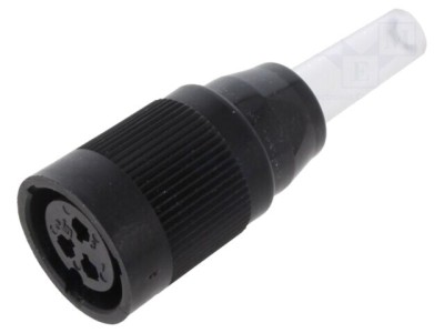 Conector circular BINDER 690 3 pini 250V 10A mufă mamă IP40 lipire foto