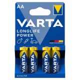 Baterii alcaline Longlife Power AA, 4 buc Varta