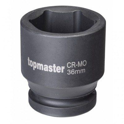 TOPMASTER Cheie tubulara hexagonala de impact 22 mm prindere patrat 3/4 Cr-Mo foto