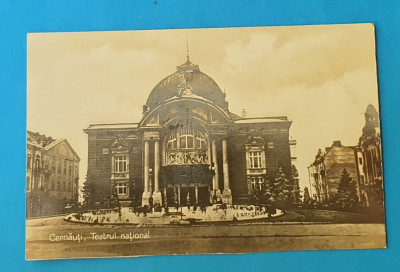 Carte postala - Foto - anii 1920 - Teatrul National din Cernauti foto