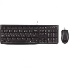 Kit tastatura si mouse Logitech MK120 Black foto