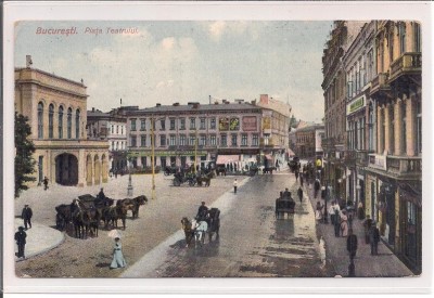 Carte postala circulata din perioada interbelica Bucuresti foto