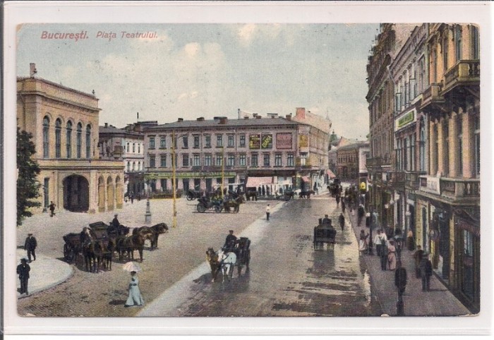 Carte postala circulata din perioada interbelica Bucuresti