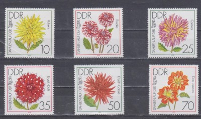 A12 S4 2 - Timbre foarte vechi - Fosta Germanie Democrata - DDR - flori foto