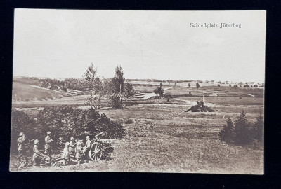 ARTILERISTI GERMANI LA APLICATIE IN JUTERBOG, CARTE POSTALA ILUSTRATA , MONOCROMA, CIRCULATA , PERIOADA INTERBELICA foto