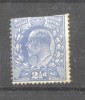 Great Britain 1911 King Edward VII Mi.107B K.15:14 cut on top MH AM.393, Nestampilat