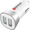 Incarcator Auto Skross 2x USB Quick Charge 3.0 QC3.0 12-24V Universal Negru/Alb