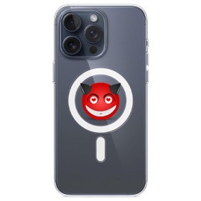 Husa personalizata apple iphone 15 pro, magsafe, evil love foto
