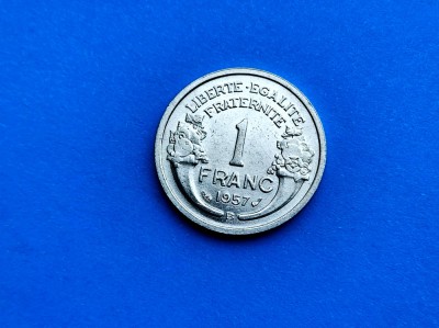1 Franc 1957 -lit. B -Franta-Calitate-in realitate arata bine! foto