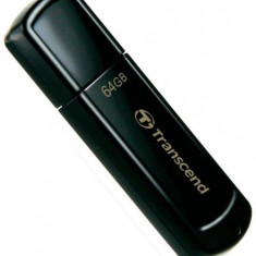 Stick USB Transcend JetFlash 350, 64GB, USB 2.0 (Negru)