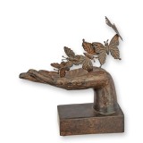 Mana cu fluturi-statueta din rasini speciale LH-12