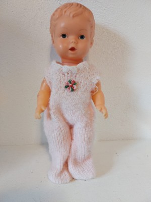 Papusa veche vintage Gotz ES HHC Germania, 26cm, cauciuc, articulata foto