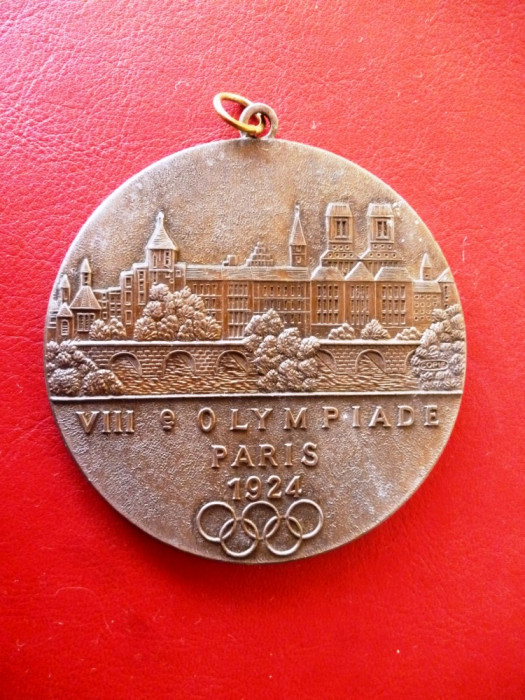 Placheta comemorativa olimpica Paris 1924