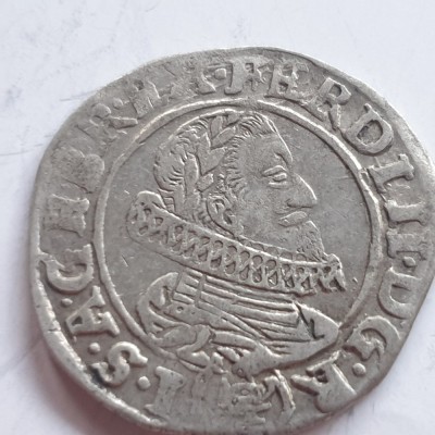 Austria 3 kreuzer 1630 argint Ferdinand ll foto