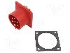 Conector alimentare AC, IEC 60309, IP44, IP54, 16A, 400V AC, 7 pini, PCE - 617-6V