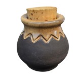 VAS VINTAGE CU DOP DIN CERAMICA SCANDINAVA, NORRMANS MOTALA