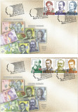 Romania, LP 1932/2012, Portretele bancnotelor (uzuale), FDC