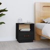 VidaXL Noptieră, negru, 40x34x45 cm, lemn masiv de pin 818303