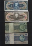 Brazilia set 21 bancnote cateva mai rare, America Centrala si de Sud