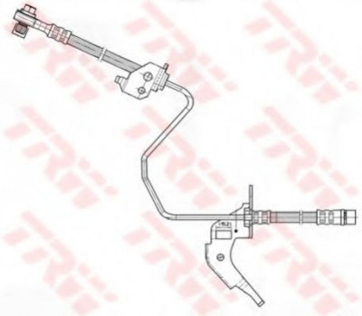 Conducta / cablu frana OPEL ZAFIRA TOURER C (P12) (2011 - 2016) TRW PHD566 foto