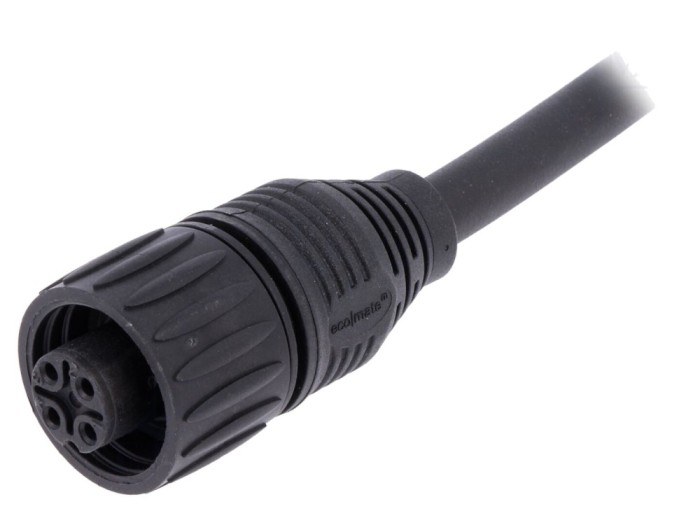 Conector circular mamă 4 pini, IP67