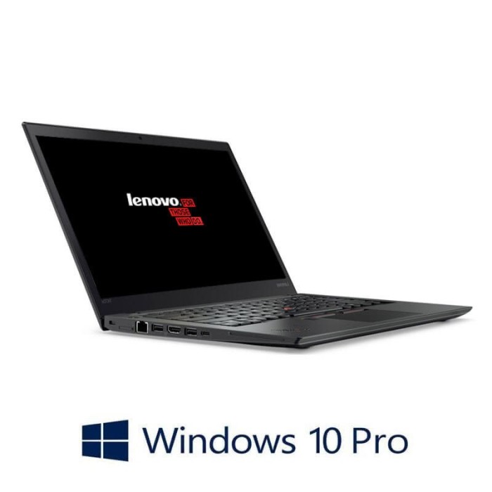Laptop Lenovo ThinkPad T470, i5-6300U, 16GB DDR4, Display NOU FHD, Win 10 Pro