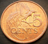 Cumpara ieftin Moneda exotica 5 CENTI - TRINIDAD TOBAGO, anul 1999 * cod 3767 = A.UNC, America Centrala si de Sud