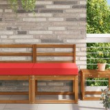 vidaXL Perna pentru canapea de exterior Roșu 60 x 60 x 8 cm Poliester 900699