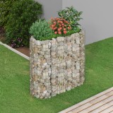 vidaXL Strat &icirc;nălțat gabion, 120x50x100 cm, fier galvanizat