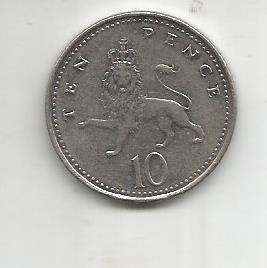 No(4) moneda-Anglia-Ten Pence 2003